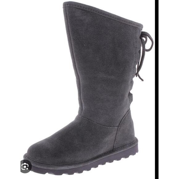 Bearpaw Womens Phylly tall Boot Charcoal size 7 suede - Picture 1 of 3